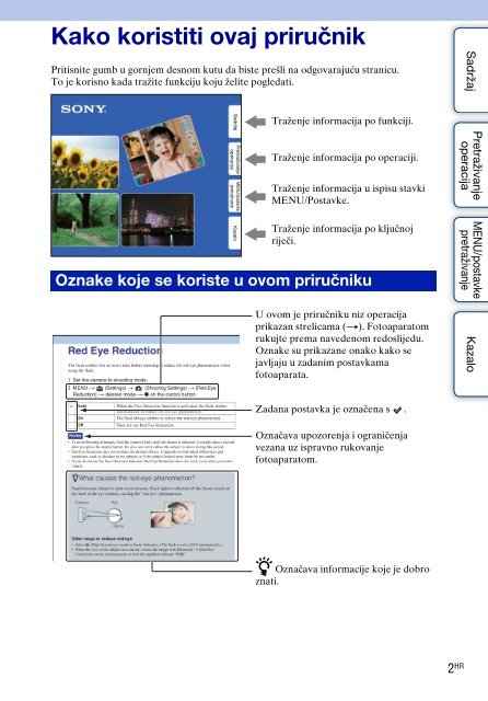 Sony DSC-W370 - DSC-W370 Istruzioni per l'uso Croato