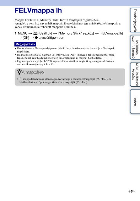 Sony DSC-W190 - DSC-W190 Istruzioni per l'uso Ungherese
