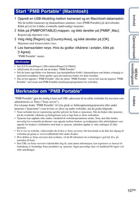 Sony DSC-W370 - DSC-W370 Istruzioni per l'uso Norvegese