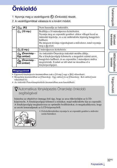 Sony DSC-W370 - DSC-W370 Istruzioni per l'uso Ungherese