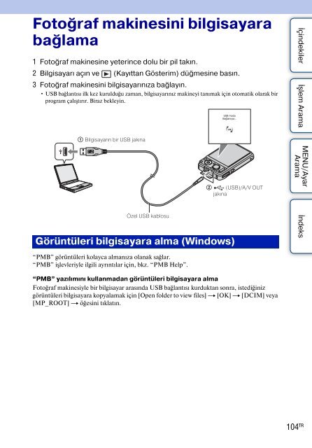 Sony DSC-W370 - DSC-W370 Istruzioni per l'uso Turco