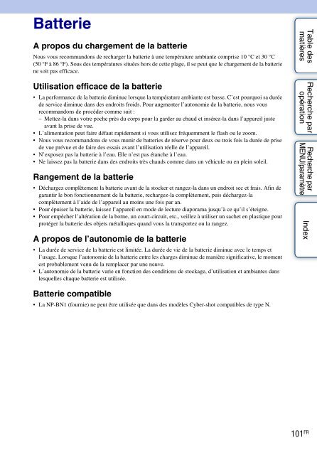 Sony DSC-W320 - DSC-W320 Istruzioni per l'uso Francese