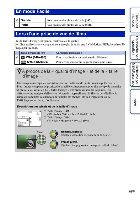 Sony DSC-W320 - DSC-W320 Istruzioni per l'uso Francese