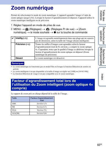 Sony DSC-W320 - DSC-W320 Istruzioni per l'uso Francese