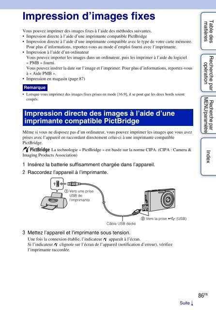 Sony DSC-W320 - DSC-W320 Istruzioni per l'uso Francese