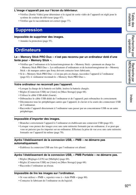 Sony DSC-W320 - DSC-W320 Istruzioni per l'uso Francese