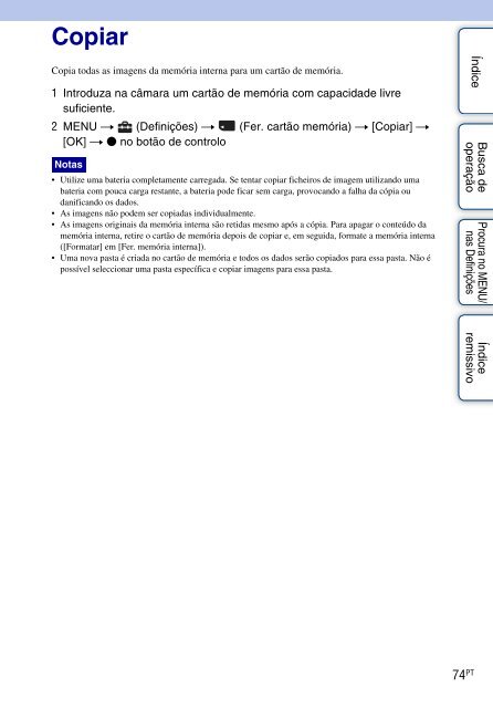 Sony DSC-W320 - DSC-W320 Istruzioni per l'uso Portoghese
