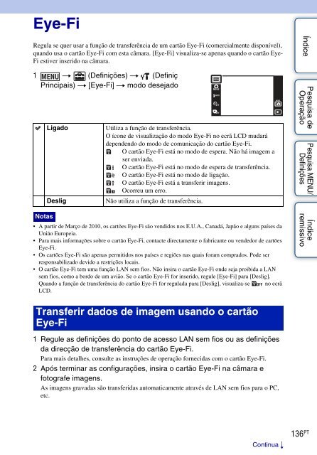 Sony DSC-TX9 - DSC-TX9 Istruzioni per l'uso Portoghese