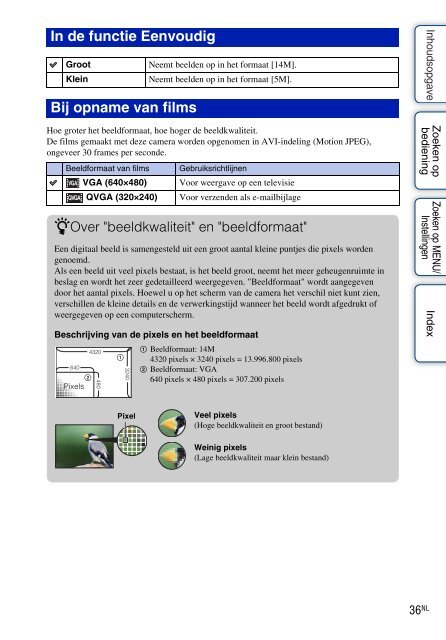 Sony DSC-W320 - DSC-W320 Istruzioni per l'uso Olandese