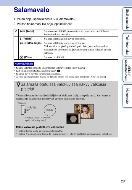 Sony DSC-W320 - DSC-W320 Istruzioni per l'uso Finlandese
