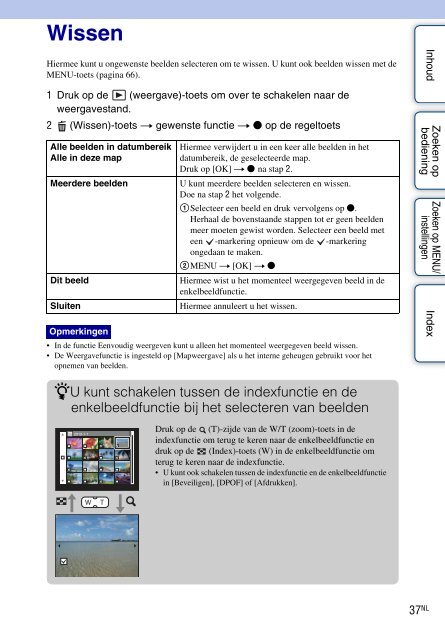 Sony DSC-W370 - DSC-W370 Istruzioni per l'uso Olandese