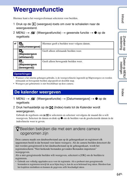 Sony DSC-W370 - DSC-W370 Istruzioni per l'uso Olandese