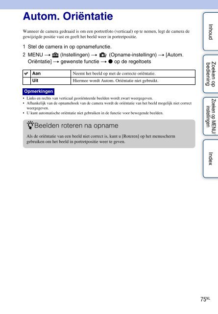 Sony DSC-W370 - DSC-W370 Istruzioni per l'uso Olandese