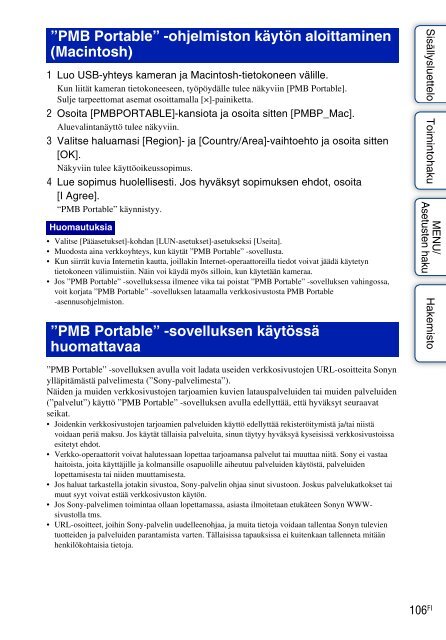 Sony DSC-W370 - DSC-W370 Istruzioni per l'uso Finlandese