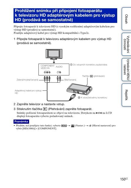 Sony DSC-TX9 - DSC-TX9 Istruzioni per l'uso Ceco