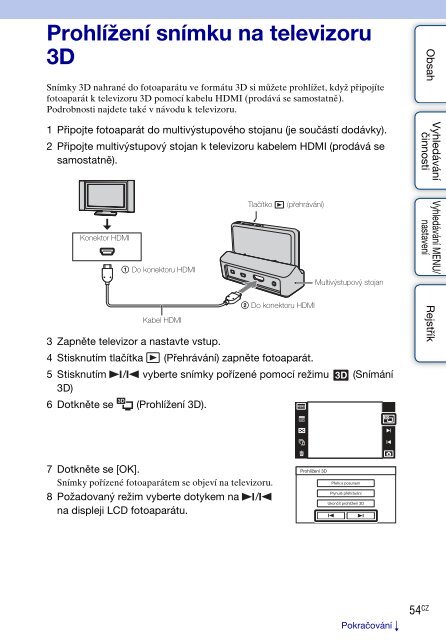 Sony DSC-TX9 - DSC-TX9 Istruzioni per l'uso Ceco