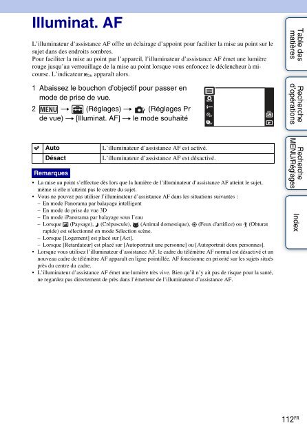 Sony DSC-TX9 - DSC-TX9 Istruzioni per l'uso Francese