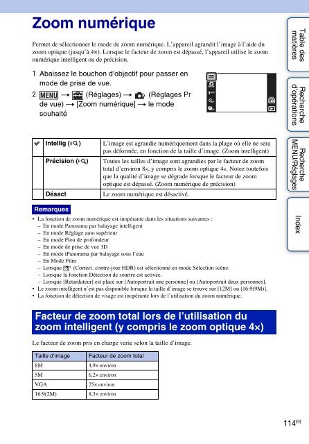 Sony DSC-TX9 - DSC-TX9 Istruzioni per l'uso Francese