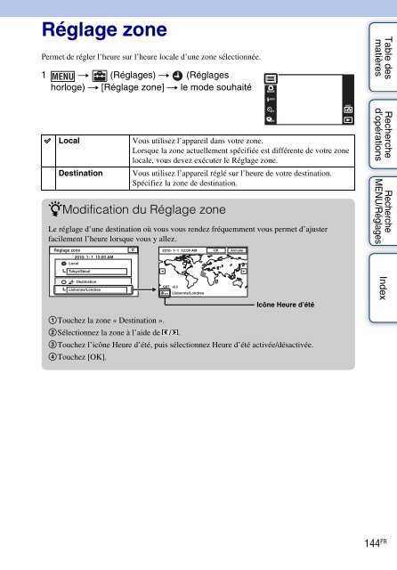 Sony DSC-TX9 - DSC-TX9 Istruzioni per l'uso Francese