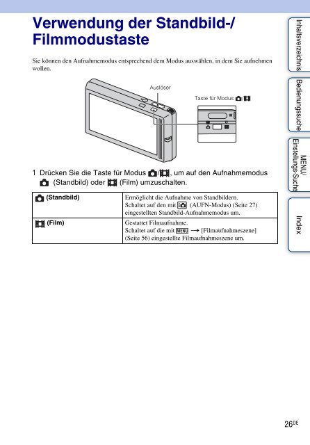 Sony DSC-TX9 - DSC-TX9 Istruzioni per l'uso Tedesco