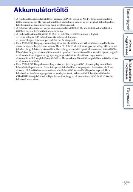 Sony DSC-HX5 - DSC-HX5 Istruzioni per l'uso Ungherese