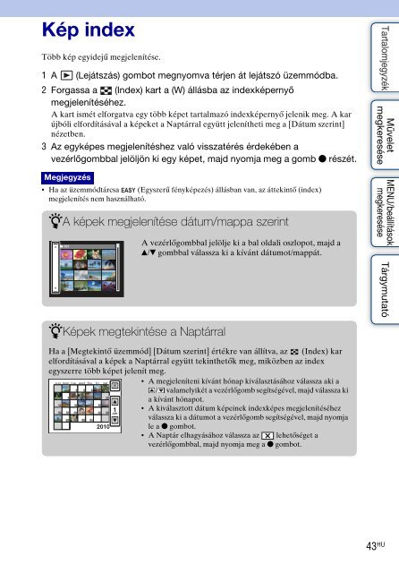 Sony DSC-HX5 - DSC-HX5 Istruzioni per l'uso Ungherese