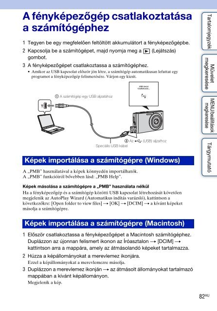 Sony DSC-W320 - DSC-W320 Istruzioni per l'uso Ungherese