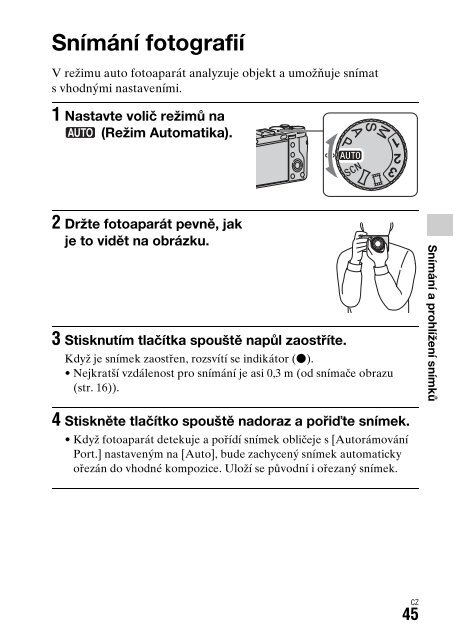 Sony DSC-RX1R - DSC-RX1R Istruzioni per l'uso Ceco