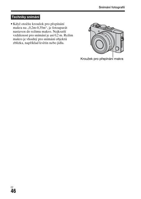 Sony DSC-RX1R - DSC-RX1R Istruzioni per l'uso Ceco