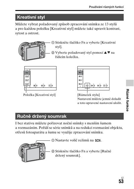 Sony DSC-RX1R - DSC-RX1R Istruzioni per l'uso Ceco