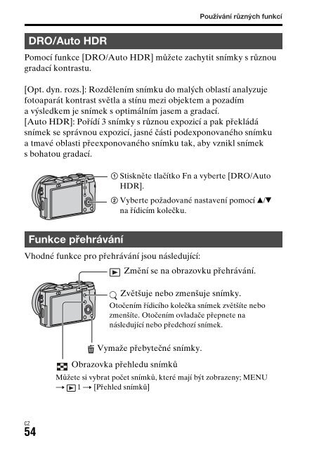 Sony DSC-RX1R - DSC-RX1R Istruzioni per l'uso Ceco