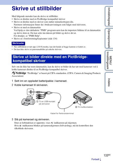 Sony DSC-HX5 - DSC-HX5 Istruzioni per l'uso Norvegese