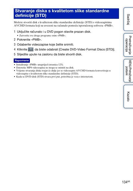 Sony DSC-HX5 - DSC-HX5 Istruzioni per l'uso Croato