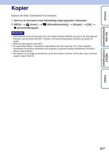 Sony DSC-S2100 - DSC-S2100 Istruzioni per l'uso Norvegese