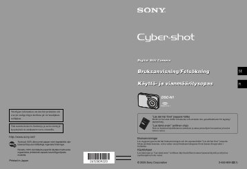 Sony DSC-N1 - DSC-N1 Istruzioni per l'uso Finlandese