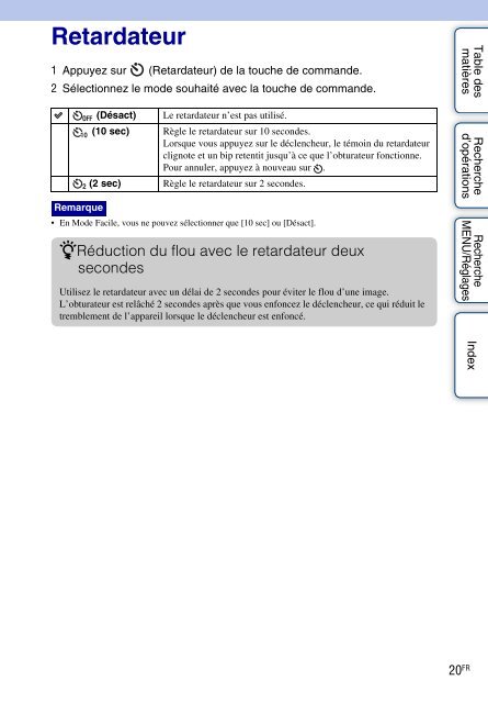 Sony DSC-S2100 - DSC-S2100 Istruzioni per l'uso Francese