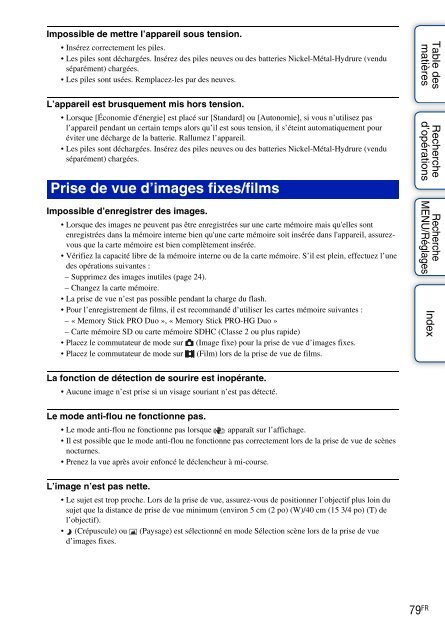 Sony DSC-S2100 - DSC-S2100 Istruzioni per l'uso Francese