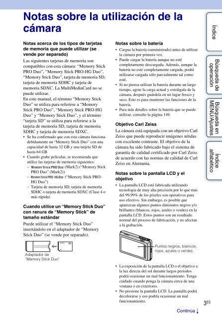 Sony DSC-TX5 - DSC-TX5 Istruzioni per l'uso Spagnolo