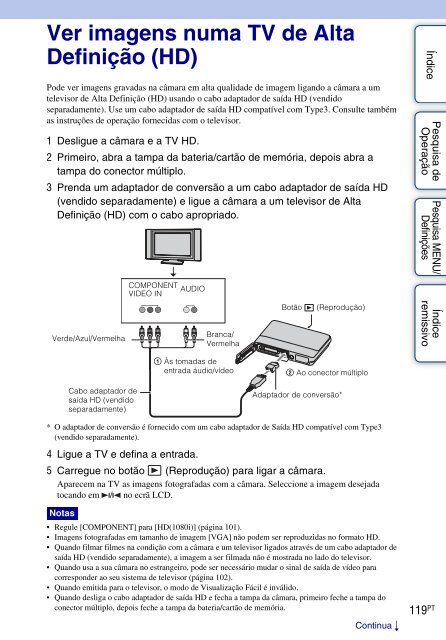 Sony DSC-TX5 - DSC-TX5 Istruzioni per l'uso Portoghese