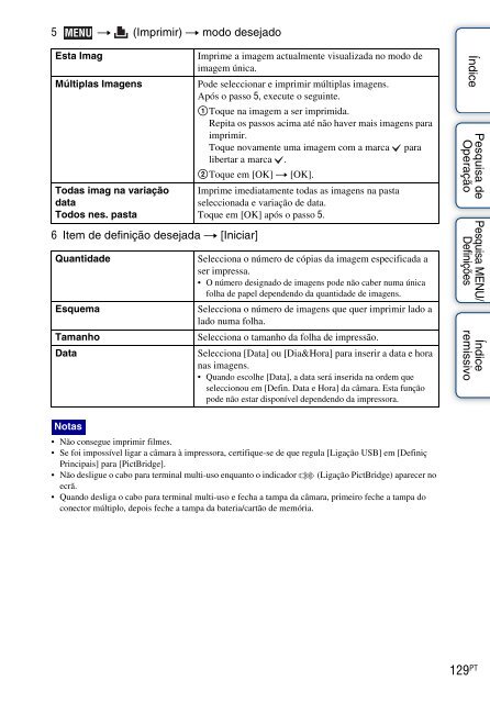 Sony DSC-TX5 - DSC-TX5 Istruzioni per l'uso Portoghese