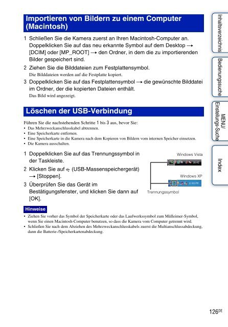 Sony DSC-TX5 - DSC-TX5 Istruzioni per l'uso Tedesco