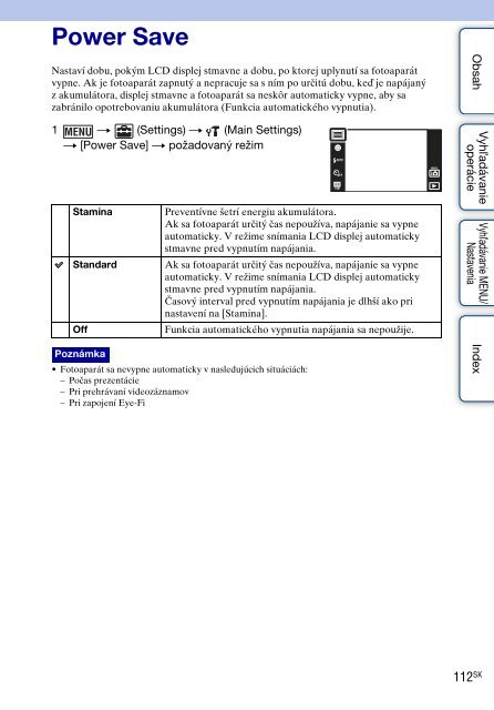 Sony DSC-T99D - DSC-T99D Istruzioni per l'uso Slovacco