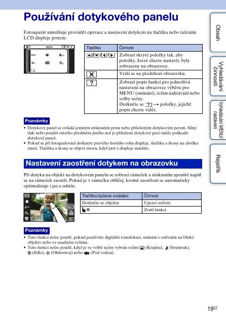 Sony DSC-T99D - DSC-T99D Istruzioni per l'uso Ceco