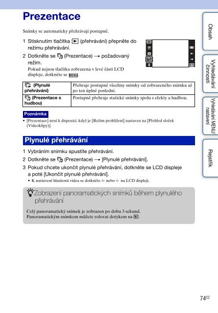 Sony DSC-T99D - DSC-T99D Istruzioni per l'uso Ceco