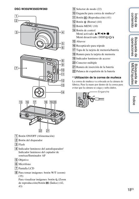 Sony DSC-W380 - DSC-W380 Istruzioni per l'uso Spagnolo