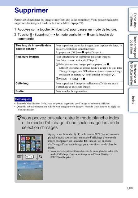 Sony DSC-W380 - DSC-W380 Istruzioni per l'uso Francese