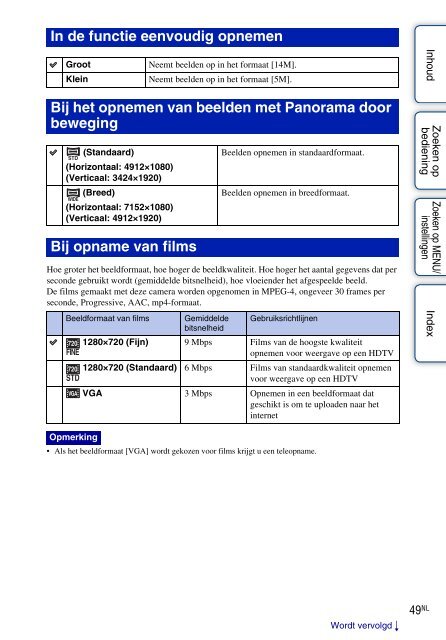 Sony DSC-W380 - DSC-W380 Istruzioni per l'uso Olandese