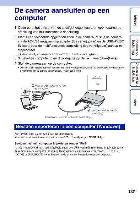 Sony DSC-TX5 - DSC-TX5 Istruzioni per l'uso Olandese