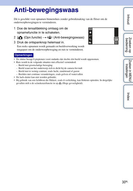 Sony DSC-TX5 - DSC-TX5 Istruzioni per l'uso Olandese