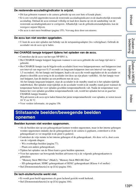 Sony DSC-T99D - DSC-T99D Istruzioni per l'uso Olandese